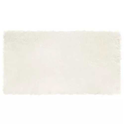  Műbárány szőnyeg Fehér 60 x 110 cm Poliészter