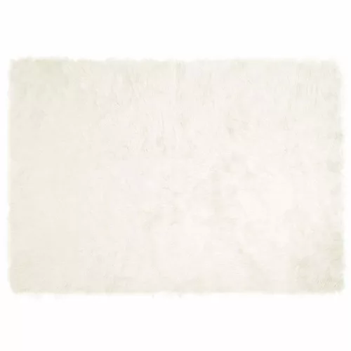  Műbárány szőnyeg Fehér 140 x 200 cm Poliészter
