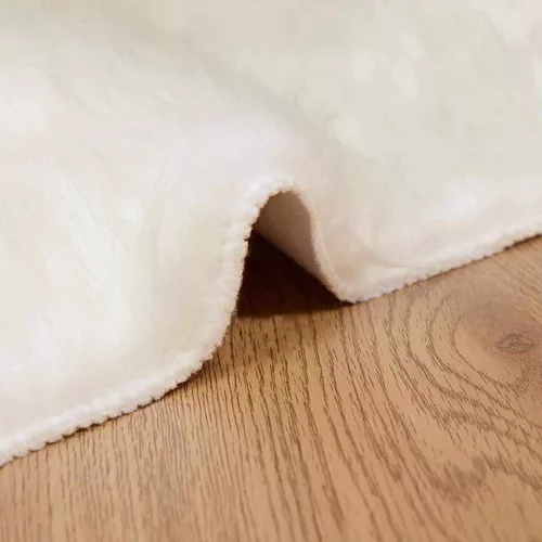  Műbárány szőnyeg Fehér 240 x 340 cm Poliészter