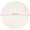  Műbárány szőnyeg Fehér 80 x 80 cm Poliészter