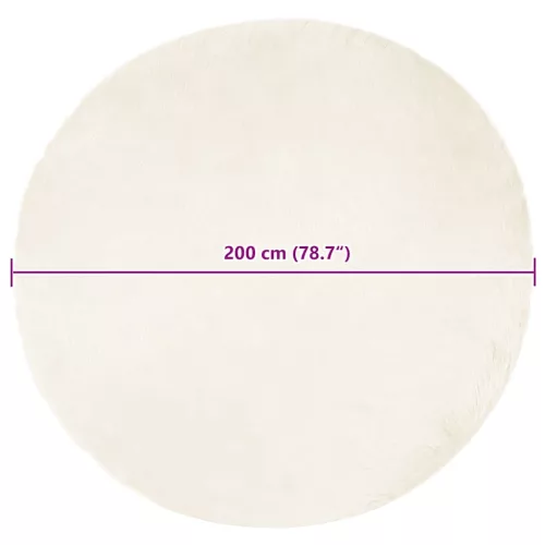  Műbárány szőnyeg Fehér 200 x 200 cm Poliészter