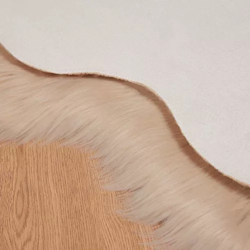  Műbárány szőnyeg Bézs 80 x 120 cm Poliészter