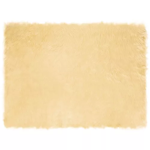  Műbárány szőnyeg Krém 160 x 230 cm Poliészter