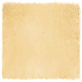  Műbárány szőnyeg Krém 240 x 240 cm Poliészter
