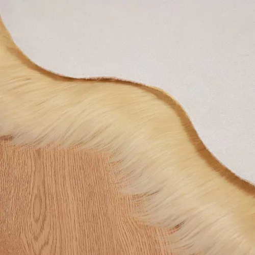  Műbárány szőnyeg Krém 50 x 80 cm Poliészter