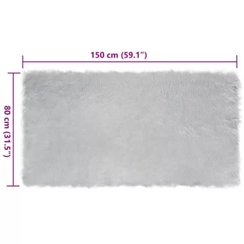  Szőnyegek Szürke 80 x 150 cm Akril, poliészter