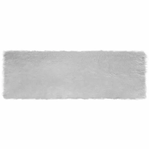  Műbárány szőnyeg Szürke 80 x 250 cm Poliészter
