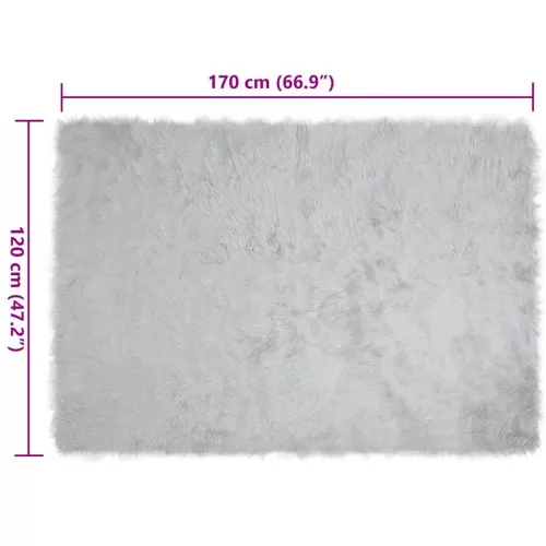  Műbárány szőnyeg Szürke 120 x 170 cm Poliészter
