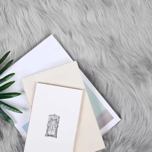  Műbárány szőnyeg Szürke 240 x 340 cm Poliészter