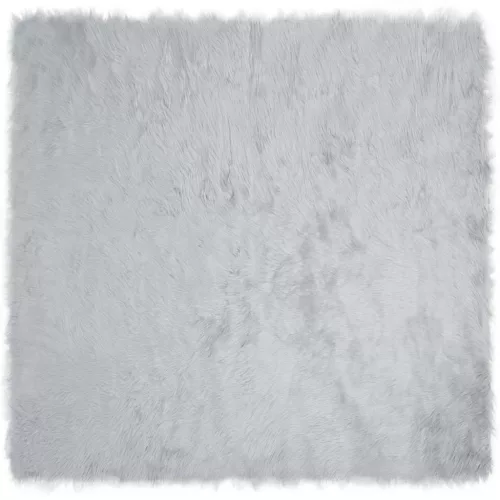  Műbárány szőnyeg Szürke 160 x 160 cm Poliészter