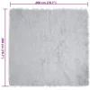  Műbárány szőnyeg Szürke 200 x 200 cm Poliészter