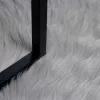  Műbárány szőnyeg Szürke 80 x 80 cm Poliészter