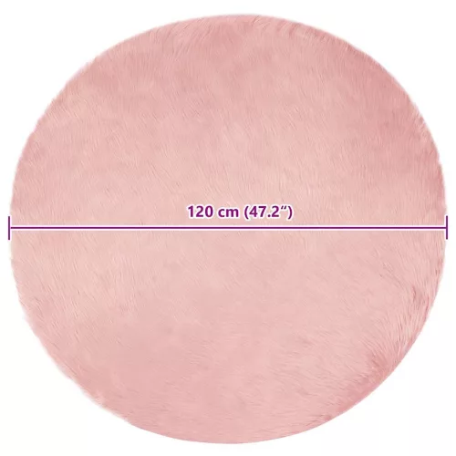  Műbárány szőnyeg Rózsaszín 120 x 120 cm Poliészter