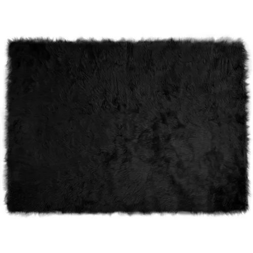  Műbárány szőnyeg Fekete 120 x 170 cm Poliészter