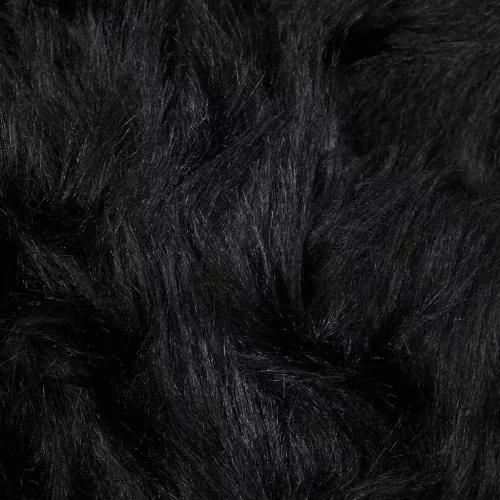  Műbárány szőnyeg Fekete 60 x 90 cm Poliészter