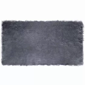  Műbárány szőnyeg Antracit 60 x 110 cm Poliészter