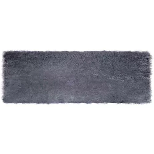  Műbárány szőnyeg Antracit 80 x 250 cm Poliészter