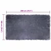  Műbárány szőnyeg Antracit 100 x 200 cm Poliészter
