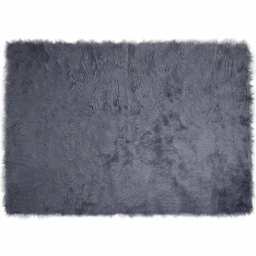  Műbárány szőnyeg Antracit 140 x 200 cm Poliészter