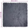  Műbárány szőnyeg Antracit 200 x 200 cm Poliészter
