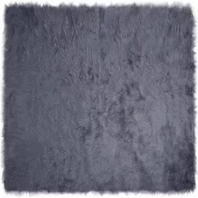  Műbárány szőnyeg Antracit 240 x 240 cm Poliészter