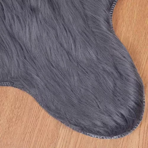  Műbárány szőnyeg Antracit 50 x 80 cm Poliészter