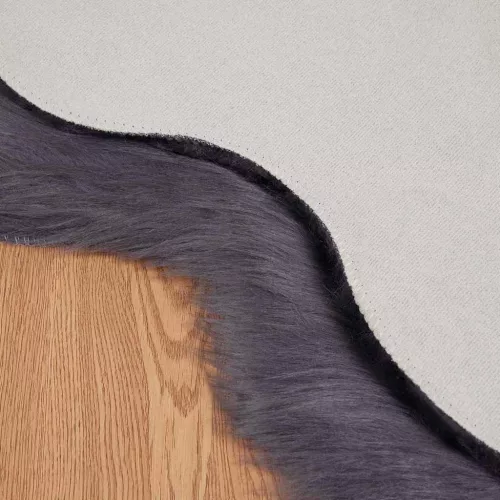  Műbárány szőnyeg Antracit 50 x 80 cm Poliészter