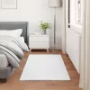  Mű Nyúl Szőr Szőnyeg Olite Fehér 60 x 110 cm Poliészter