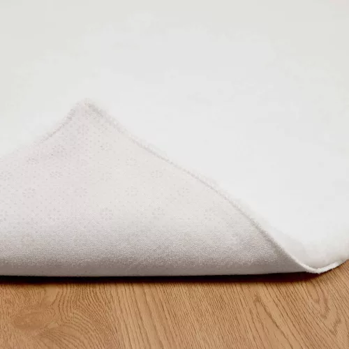  Mű Nyúl Szőr Szőnyeg Olite Fehér 60 x 110 cm Poliészter