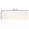 Mű Nyúl Szőr Szőnyeg Fehér 80 x 250 cm Poliészter