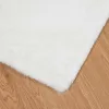  Mű Nyúl Szőr Szőnyeg Olite Fehér 100 x 200 cm Poliészter