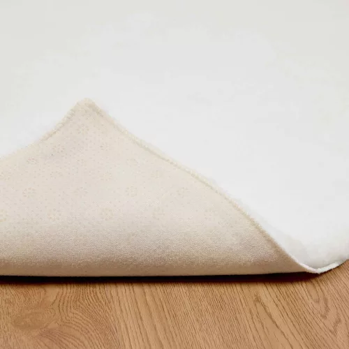  Mű Nyúl Szőr Szőnyeg Olite Fehér 160 x 230 cm Poliészter