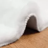 Mű Nyúl Szőr Szőnyeg Olite Fehér Ø 80 cm Poliészter