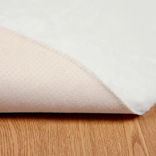  Mű Nyúl Szőr Szőnyeg Olite Fehér Ø 100 cm Poliészter