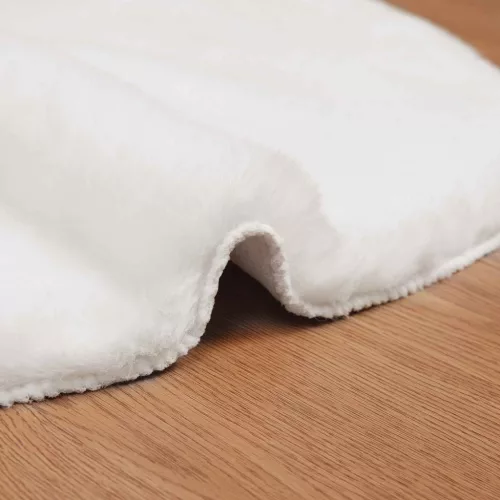  Mű Nyúl Szőr Szőnyeg Olite Fehér 50 x 80 cm Poliészter