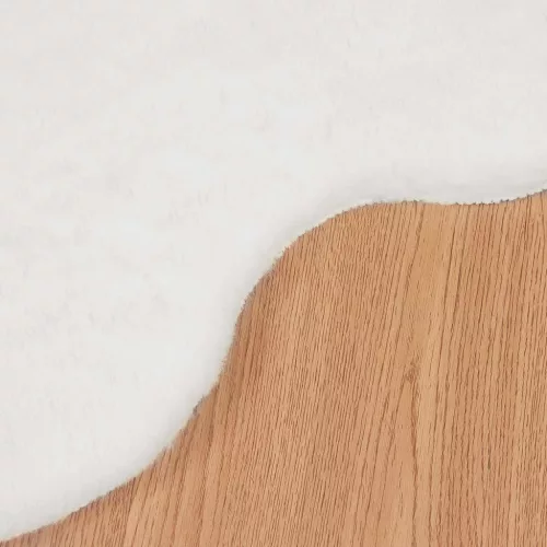  Mű Nyúl Szőr Szőnyeg Olite Fehér 50 x 80 cm Poliészter