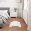  Mű Nyúl Szőr Szőnyeg Olite Fehér 80 x 120 cm Poliészter