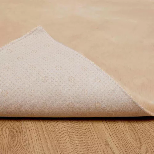  Mű Nyúl Szőr Szőnyeg Bézs 200 x 280 cm Poliészter