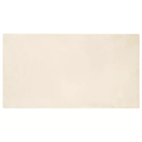  Mű Nyúl Szőr Szőnyeg Krém 80 x 150 cm Poliészter
