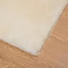  Mű Nyúl Szőr Szőnyeg Krém 140 x 200 cm Poliészter