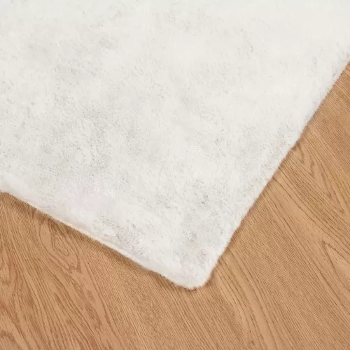  Mű Nyúl Szőr Szőnyeg Olite Krém 160 x 230 cm Poliészter