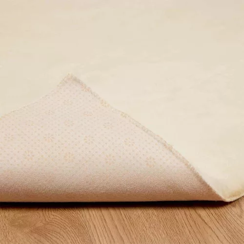  Mű Nyúl Szőr Szőnyeg Krém 200 x 280 cm Poliészter