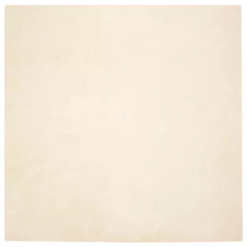  Mű Nyúl Szőr Szőnyeg Krém 160 x 160 cm Poliészter