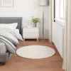  Mű Nyúl Szőr Szőnyeg Olite Krém Ø 80 cm Poliészter
