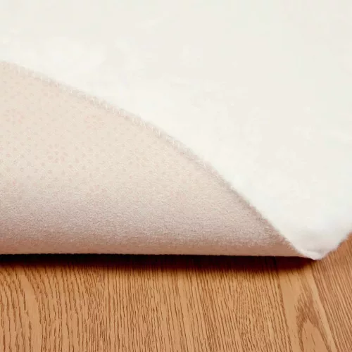  Mű Nyúl Szőr Szőnyeg Olite Krém Ø 80 cm Poliészter