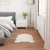  Mű Nyúl Szőr Szőnyeg Olite Krém 60 x 90 cm Poliészter