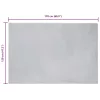 Mű Nyúl Szőr Szőnyeg Szürke 120 x 170 cm Poliészter