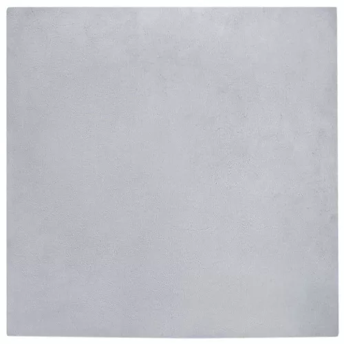 Mű Nyúl Szőr Szőnyeg Szürke 120 x 120 cm Poliészter
