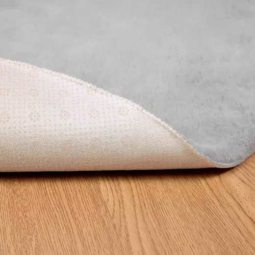  Mű Nyúl Szőr Szőnyeg Olite Szürke Ø 80 cm Poliészter