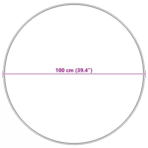  Mű Nyúl Szőr Szőnyeg Olite Szürke Ø 100 cm Poliészter